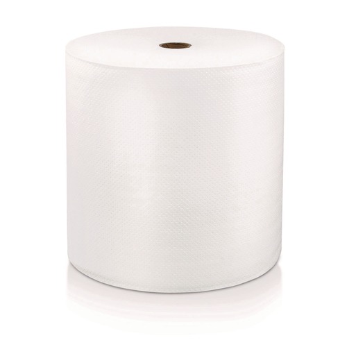 Perforated Roll & Hand Towels | LoCor 46901 8 in. x 1000 ft. 1-Ply Hard Wound Roll Towel - White (6/Carton) image number 0