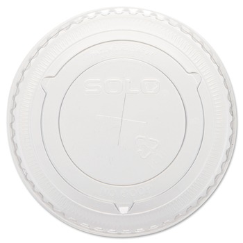 Dart 600TS Straw-Slot Cold Cup Lids fits 10 oz. Cups - Clear (2500/Carton)