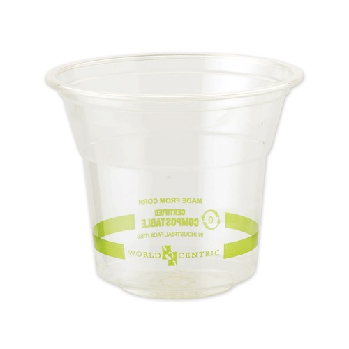 Cups | World Centric CPCS10 10 oz PLA Plastic Cold Cups - Clear (1000/Carton) image number 0