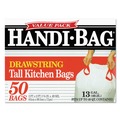 Drawstring & Kitchen Bags | Handi-Bag 1516848 24 in. x 27.38 in. 13-Gallon Drawstring Kitchen Bags - White (50/Box) image number 1