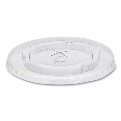 Cup Lids | Pactiv Corp. YLP22C 12 oz./14 oz./16 oz./20 oz. Cold Cup Lids - Clear (1680/Carton) image number 0