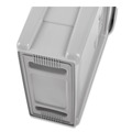 Indoor Waste Receptacles | Rubbermaid Commercial 2026695 Slim Jim 13 gal Polyethylene Under Counter Container - Gray image number 4