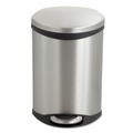 Indoor Waste Receptacles | Safco 9901SS 3 Gallon Step-On Medical Receptacle - Stainless Steel image number 1