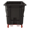 Carts & Trucks | Suncast Commercial RMTTHD200 2 cu. Yd. 2,300 lbs. Capacity Forkliftable Frame Heavy Duty Tilt Truck - Black/Red image number 4