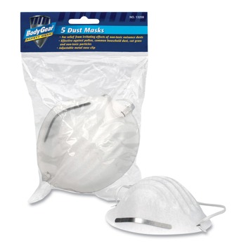 FACE MASKS | BodyGear 13259-001 BodyGear Dust Mask (5/Pack)