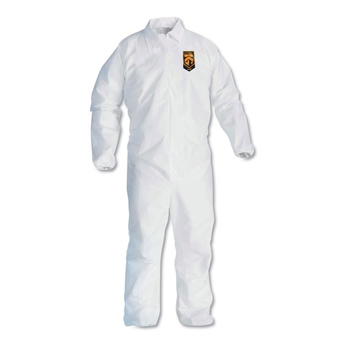 Cleaning Cloths & Wipes | Ansell 44314 A40 Elastic Wrists/Ankles Coveralls - X-Large, White (25/Carton) image number 0