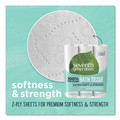 Cleaning Cloths & Wipes | Seventh Generation SEV 13738CT 2-Ply 100 Percent Recycled Septic Safe Bathroom Tissue - White (2/Carton) image number 2