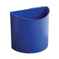 Indoor Waste Receptacles | Safco 9928BB 7 Gallon Plastic Desk-Side Recycling Receptacle - Black/Blue image number 1