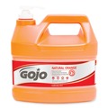 Hand Soaps | GOJO Industries 0955-02 1 gal. Pump Bottle NATURAL ORANGE Pumice Hand Cleaner - Citrus (2/Carton) image number 1