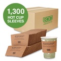 Cup Sleeves | Eco-Products EG-2000 Ecogrip Hot Cup Sleeves - Renewable and Compostable (1300/Carton) image number 1