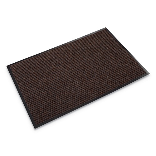Floor Mats | Crown NR 0310BR 36 in. x 120 in. Needle Rib Polypropylene Wipe and Scrape Mat - Brown image number 0