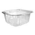 Food Containers & Lids | Dart CH64DEF ClearPac SafeSeal 8.1 in. x 7.8 in. x 3.3 in. Tamper-Resistant/Evident Containers - Clear (200/Carton) image number 0