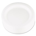 Plates | Dart 9PWQR 9 in. Quiet Classic Laminated Foam Dinnerware Plate - White (500/Carton) image number 0
