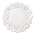 Doilies | Hoffmaster 500239 12 in. Round Cambridge Lace Doilies - White (1,000/Carton) image number 1