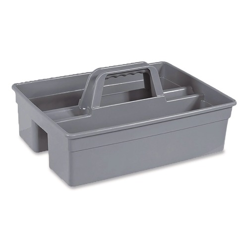 Waste Receptacle Accessories & Dollies | Nexstep Commercial Products 96981 MaxiRough Maid Caddies, 2 Compartments, 12 x 7, Gray image number 0