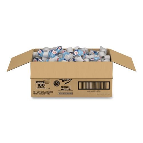 Creamers | Coffee-Mate 11000373 0.38 oz Liquid Coffee Creamer Mini Cups - French Vanilla (180/Carton) image number 0