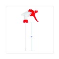 Sprayers & Pumps | Boardwalk 511264 8 in. Tube Trigger Sprayer for 16 - 24 oz. Bottles - Red/White (24/Carton) image number 3