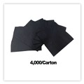 Beverage Napkins | GEN 1401 9 in. x 9 in. 1-Ply Cocktail Napkins - Black (4000/Carton) image number 5