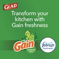 Drawstring & Kitchen Bags | Glad 78900 ForceFlex 24 in. x 27.38 in. 13 Gallon Kitchen Drawstring Trash Bags - Gain Original Scent/White (240/Carton) image number 5