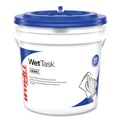 Cleaning Cloths & Wipes | WypAll 06001 12 in. x 6 in. Power Clean Wipers for WetTask Customizable Wet Wiping System with 1 Bucket - Unscented (300/Carton) image number 1
