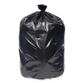 Low-Density Trash Bags | Pitt Plastics EC385812K Eco Strong Can Liners 60 gal 1.35 mil 38-in x 58-in Black Perforated Roll 100/Carton image number 1