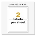 Perforated Roll & Hand Towels | Avery 60502 UltraDuty 4.75 in. x 7.75 in. GHS Chemical Waterproof and UV Resistant Labels - White (50/Box) image number 8