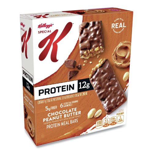 Meals & Snack Bars | Kellogg's KEE29189 1.59 oz. Special K Protein Meal Bar - Chocolate/Peanut Butter (8/Box) image number 0