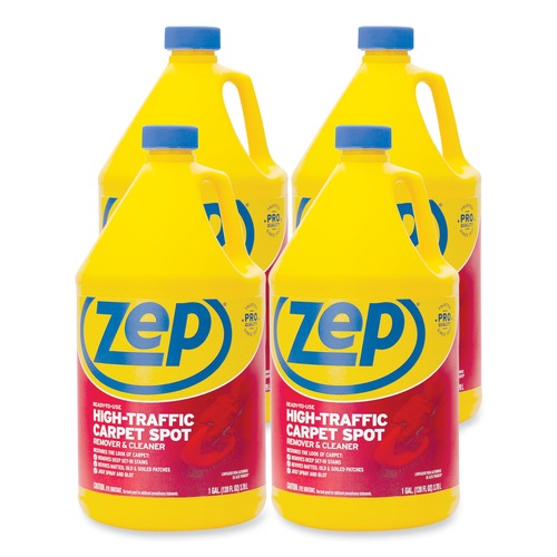 Carpet Cleaners | Zep Commercial ZUHTC128 1-Gallon High Traffic Carpet Cleaner (4/Carton) image number 0