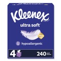 Facial Tissues | Kleenex 54308 Ultra Soft 3-Ply Facial Tissue - White (12/Carton) image number 1