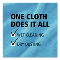Cleaning Cloths & Wipes | Rubbermaid Commercial 1820578 12 in. x 12 in. Microfiber Cleaning Cloths - Green (24/Pack) image number 10
