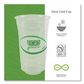 Cups | Eco-Products EP-CC24-GS 24 oz. Greenstripe Renewable and Compostable Cold Cups (1000/Carton) image number 6