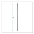 Straws/Stems/Sticks | Boardwalk BWKSLSTUBL 8 in. Polypropylene Cocktail Straws - Black (10/Carton) image number 6