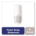 Soap Dispensers | Tork 571600 4.45 in. x 5.12 in. x 10.94 in. Elevation Foam Skincare Auto Dispenser with Intuition Sensor - White (4/Carton) image number 2