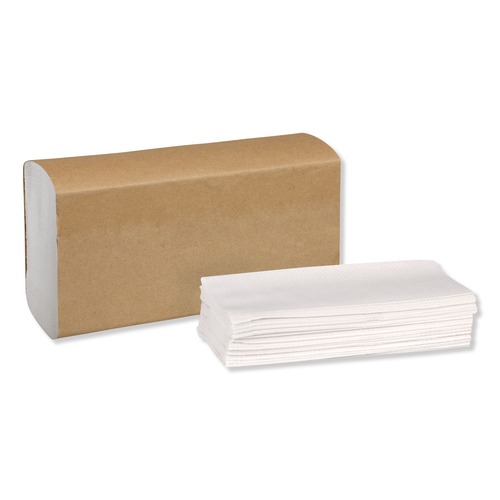 Perforated Roll & Hand Towels | Tork MB540A Universal 9.13 x 9.5 1-Ply Multifold Hand Towel - White (16/Carton) image number 0