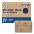 Perforated Roll & Hand Towels | Scott 01510 10.13 in. x 13.15 in. 1-Ply Essential C-Fold Towels - White (12 Packs/Carton) image number 0