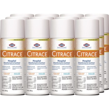 Clorox Healthcare 49100 14 oz. Aerosol Citrus Citrace Hospital Disinfectant and Deodorizer (12/Carton)