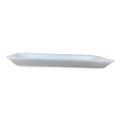 Food Containers & Lids | GEN 2SWH 8.5 in. x 6 in. x 0.7 in. #2S Meat Trays - White (500/Carton) image number 2