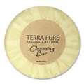 Hygiene Bar Soaps | Diversified Hospitality Solutions TPPWCB075 Terra Pure 0.6 oz Cleansing Bar - Green Tea Lemongrass (400/Carton) image number 1