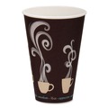 Cups | Dart DWTG16ST Thermoguard 16 oz. Insulated Paper Hot Cups - Steam Print (600/Carton) image number 2