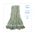 Mop Heads | Boardwalk BWK4024CCT Pro Loop Web/Tailband Cotton Wet Mop Head (12/Carton) image number 8