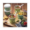Food Containers & Lids | Pactiv Corp. PHSC16ECDI EarthChoice Compostable 16 oz. 3.63 in. Diameter x 3.88 in. Height Paper Soup Cup - Large, Green image number 4