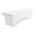 Table Covers & Skirts | Iceberg 16533 iGear 30 in. x 96 in. Polyester Fabric Table Cover - White image number 2
