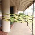 Safety Tapes | Great Neck 10379 3 in. x 1,000 ft. Non-Adhesive Caution Safety Tape - Yellow image number 5
