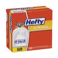 Drawstring & Kitchen Bags | Hefty E84562 Strong 13 Gallon 0.9 mil 24 in. x 27.75 in. Tall Kitchen Drawstring Bags - White (120/Box) image number 1