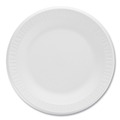 Plates | Dart 10PWCR 10.25 in. Diameter Concorde Foam Plate - White (4 Packs/Carton) image number 4