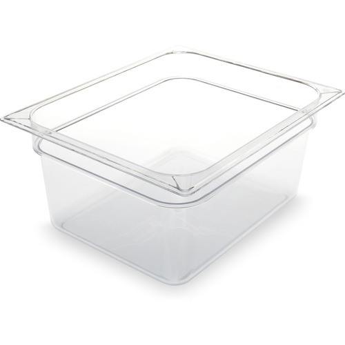 Food Storage Containers & Lids | Carlisle 10222B07 10.38 in. x 12.75 in. x 6 in. 8.7 qt. StorPlus Plastic Polycarbonate Food Pan - Clear image number 0