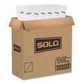 Cup Lids | SOLO TLP316-0007 Traveler Cappuccino Style Dome Lid for 10 oz. to 24 oz. Cups - White (100/Pack, 10 Packs/Carton) image number 3