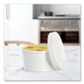 Food Containers & Lids | SOLO KHSB8A-2050 8 oz Flexstyle Double Poly Paper Food Combo Packs - White (250/Carton) image number 4