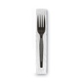 Disposable Forks | Dixie FM5W540 Grab'N Go Wrapped Forks - Black (540/Carton) image number 4
