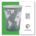 Cups | Eco-Products EP-BHC12-WA 12 oz. World Art Renewable and Compostable Paper Hot Cups - Gray (20 Packs/Carton) image number 8